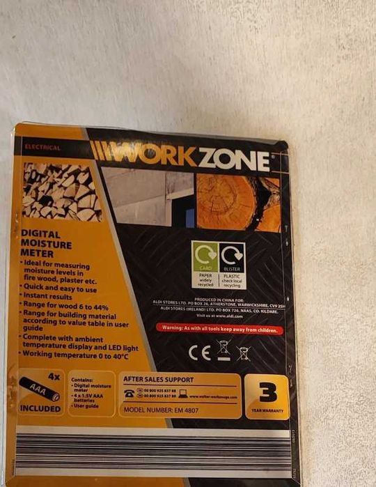 Aparat măsurare umiditate Workzone EM4807 nou sigilat