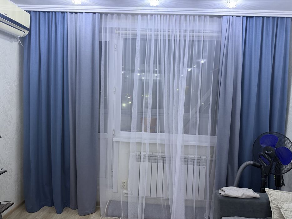 Срочно продам шторы комбинированные