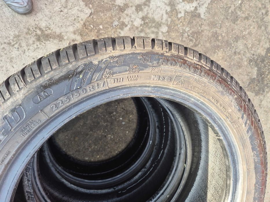 4 Anvelope - M+S - 225/50/17 - DUNLOP - Stare F BUNA DOT 2024