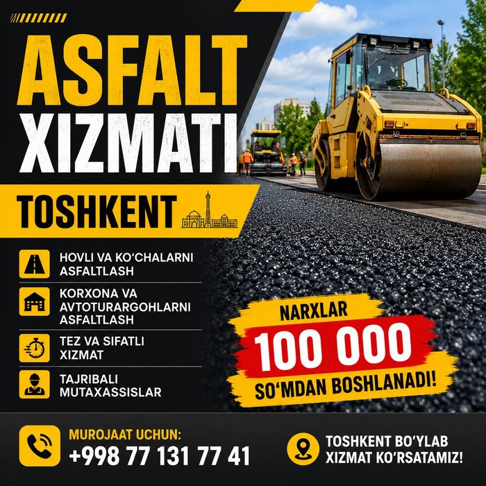 Sifatli asfalt xizmati