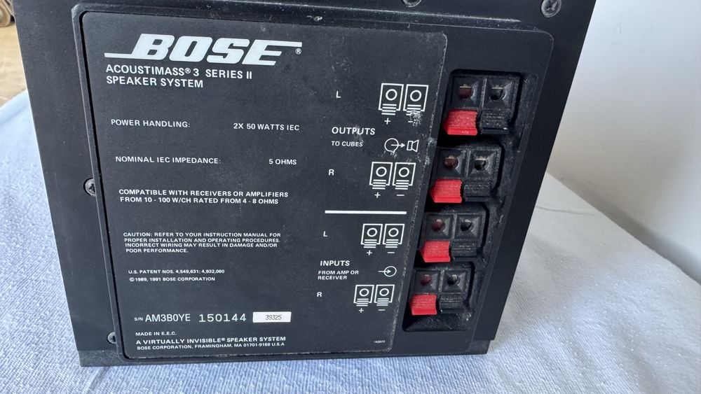 Amplificator Bose pasiv . 50-100W . Pentru sateliti