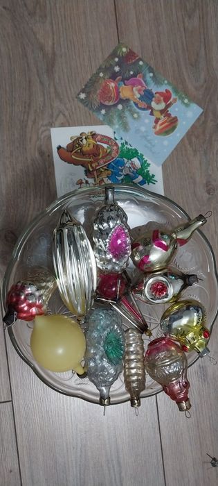Елочные игрушки стекло