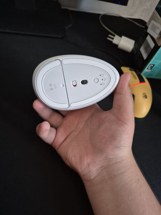 Logitech Lift Vertical Ergonomic Mouse.