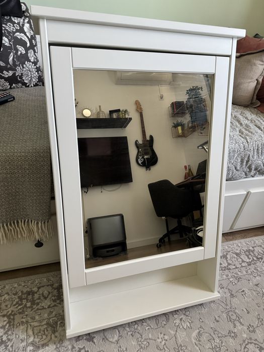 Dulap baie cu oglinda Hemnes-Ikea