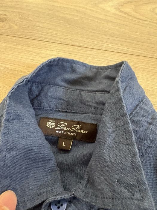 Loro Piana риза синя