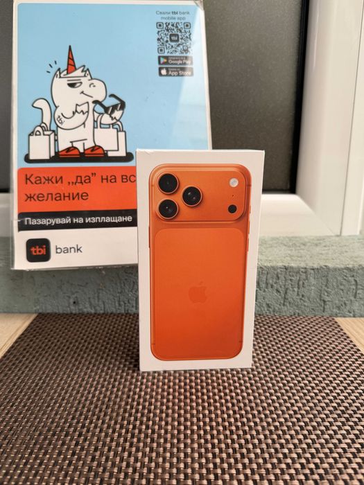 НОВ 1TB iPhone 17Pro Max Лизинг от 65Е/м blue silver Orange ГАР 1000GB