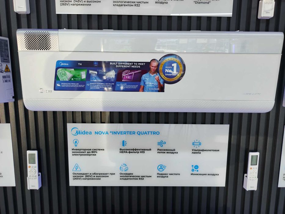 Премиум кондиционер Midea NOVA  3в1 охлаждение + вентиляция + очистка