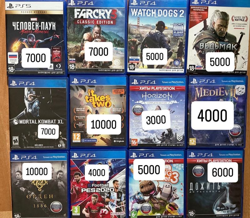 Игры Диски Ps4 Ps5
