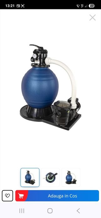 Sistem de filtrare cu nisip pentru piscine