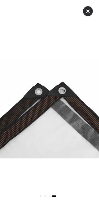 Prelata transparenta cu ochiuri vidaXL, 3x4 m, polietilena, 1.35 kg