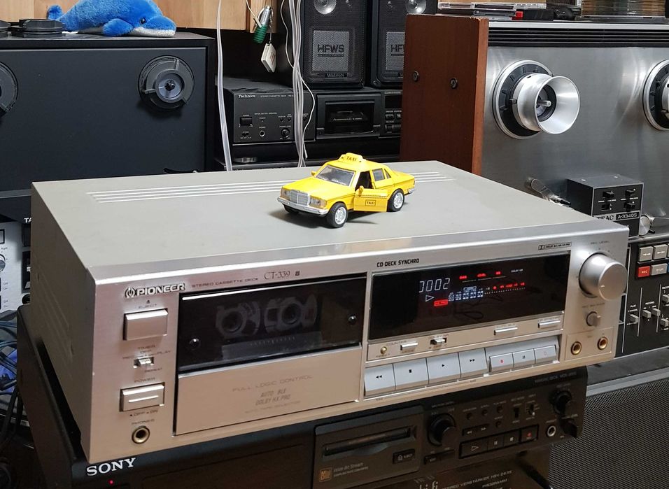 Casetofon Deck Stereo Vintage PIONEER CT339 SILVER (Made in Japan)