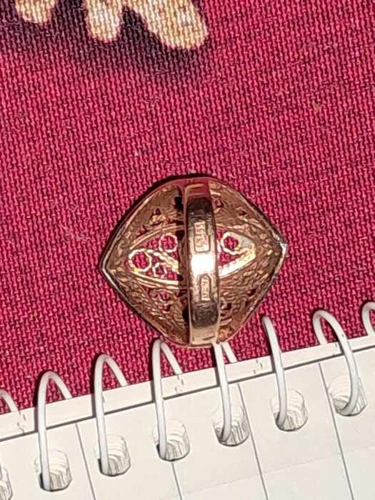 Inel din AUR lucrat in filigram