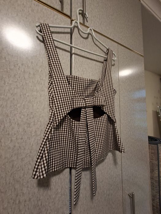 Zara потник кафяв пепит