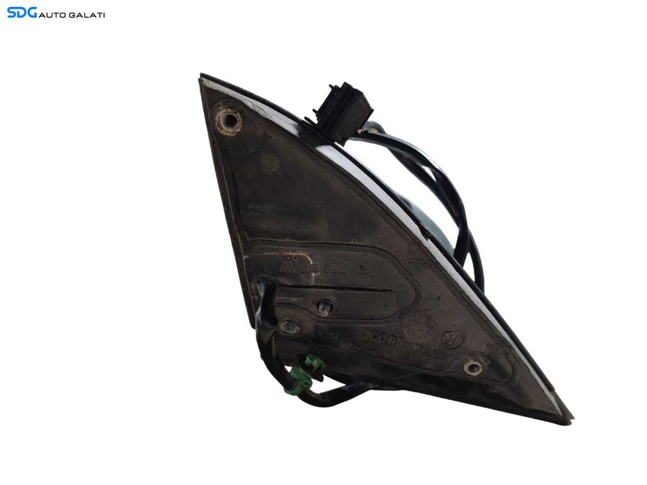 Oglinda Dreapta Electrica Fara Pliere Rabatare Electrica cu Semnalizare Verde Verzui Volkswagen Passat B6 2005 - 2010 [LR0572]
