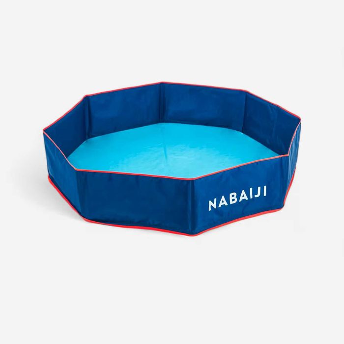 Vand Piscina Tidipool 120 cm cu Husă Etanşă Albastru-Portocaliu