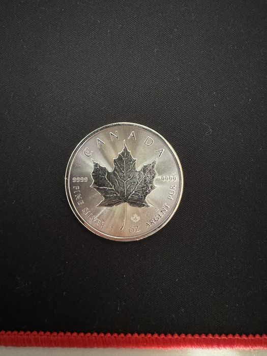 Moneda de argint Canada Maple LEAF 1 OZ