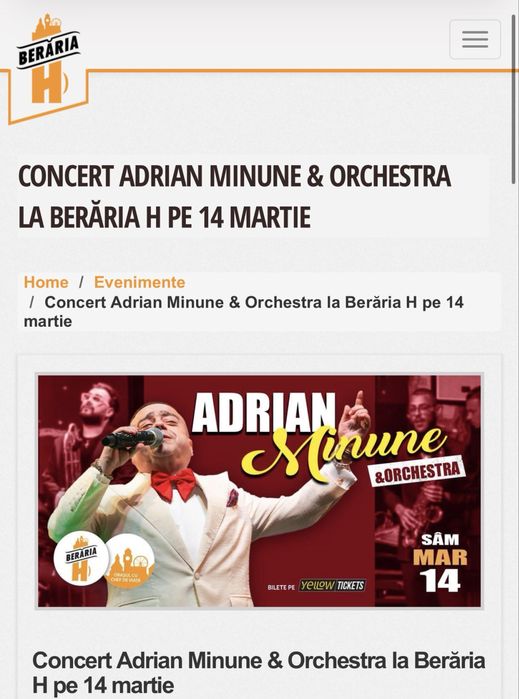 Invitatii Beraria H Adrian Minune 14 Martie