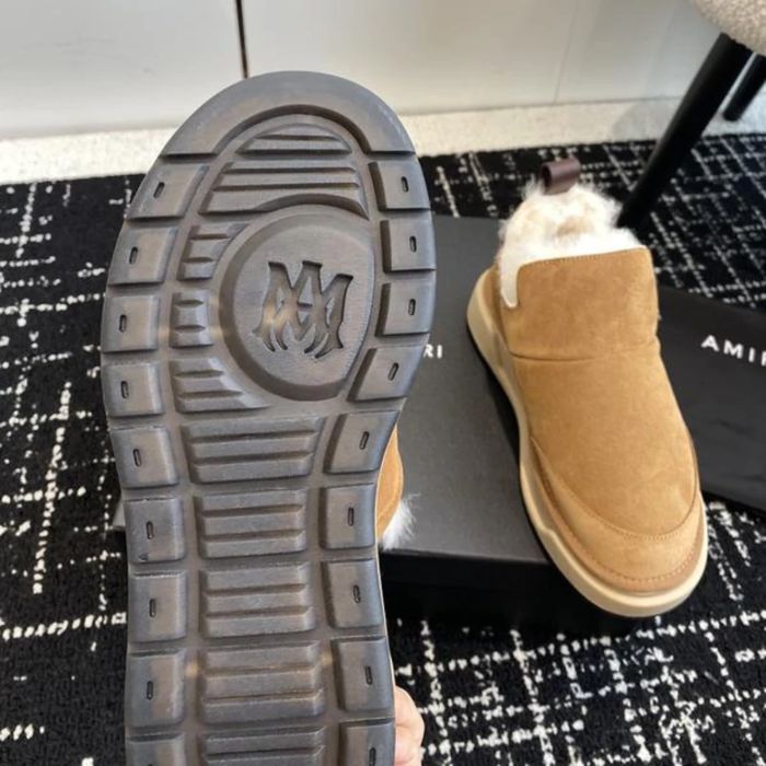 Amiri Shearling-Lined Suede Boots "Tan/Cognac"