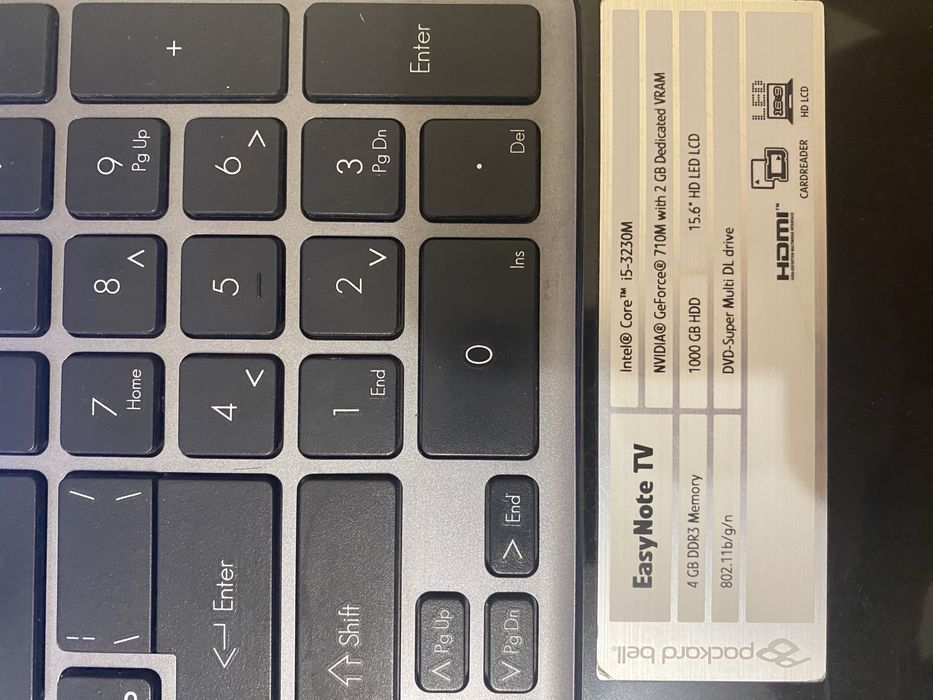 Продам Ноутбук acer packard bell