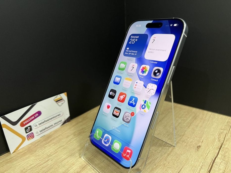 Iphone 16 Pro 256Gb White Titanium Second-Hand 3 ani garanț
