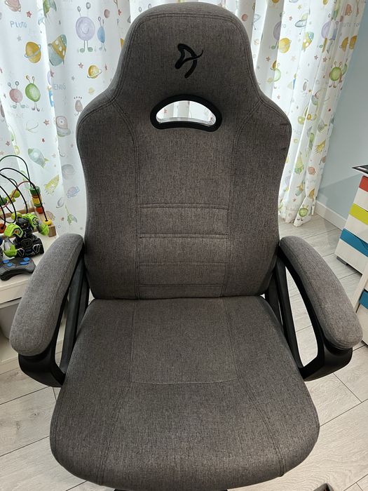 Гейминг стол Arozzi - Enzo Woven Fabric, сив