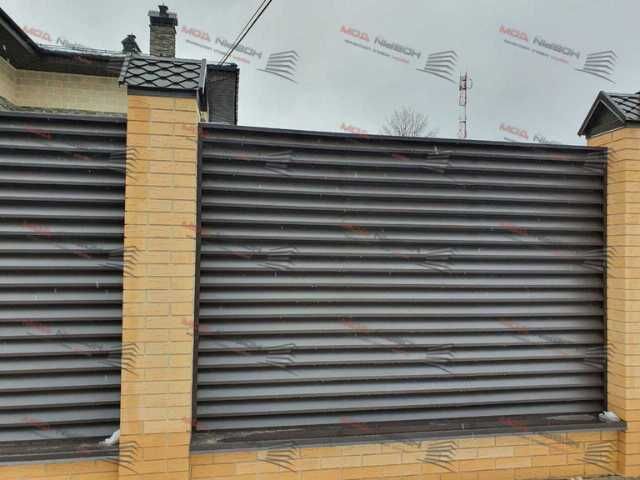 Забор жалюзи еврожалюзи