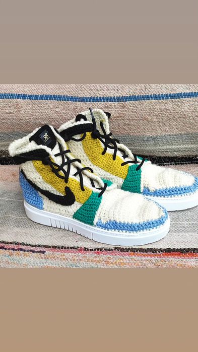 Вязание "Джорданы" кросовки