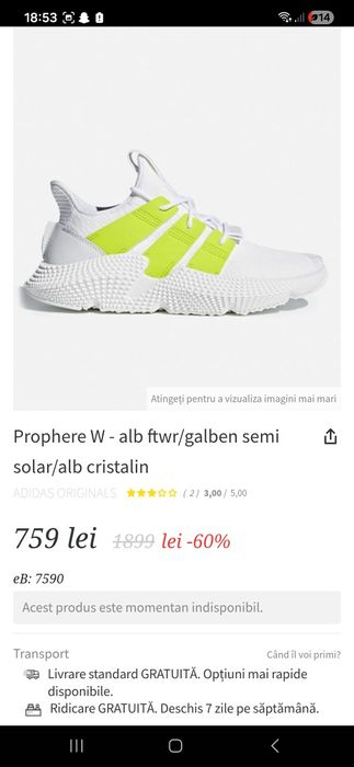 Adiddas mărimea 36