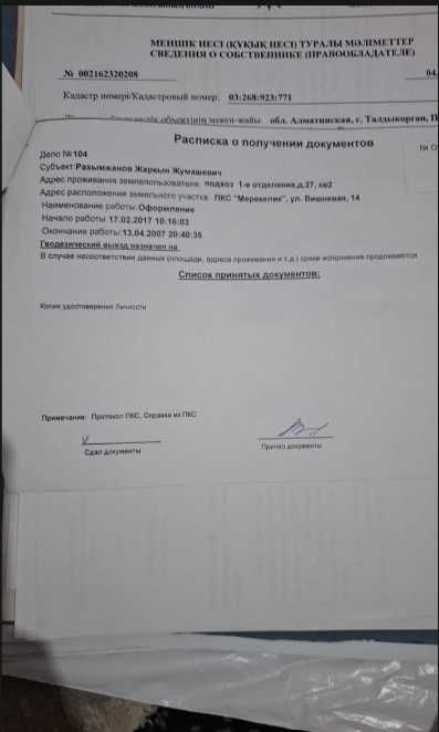 Участок.сатылады 5 соток.