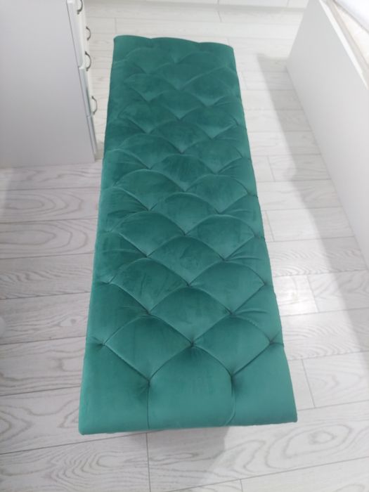 Vând bancheta fixa cu spatiu de depozitare verde