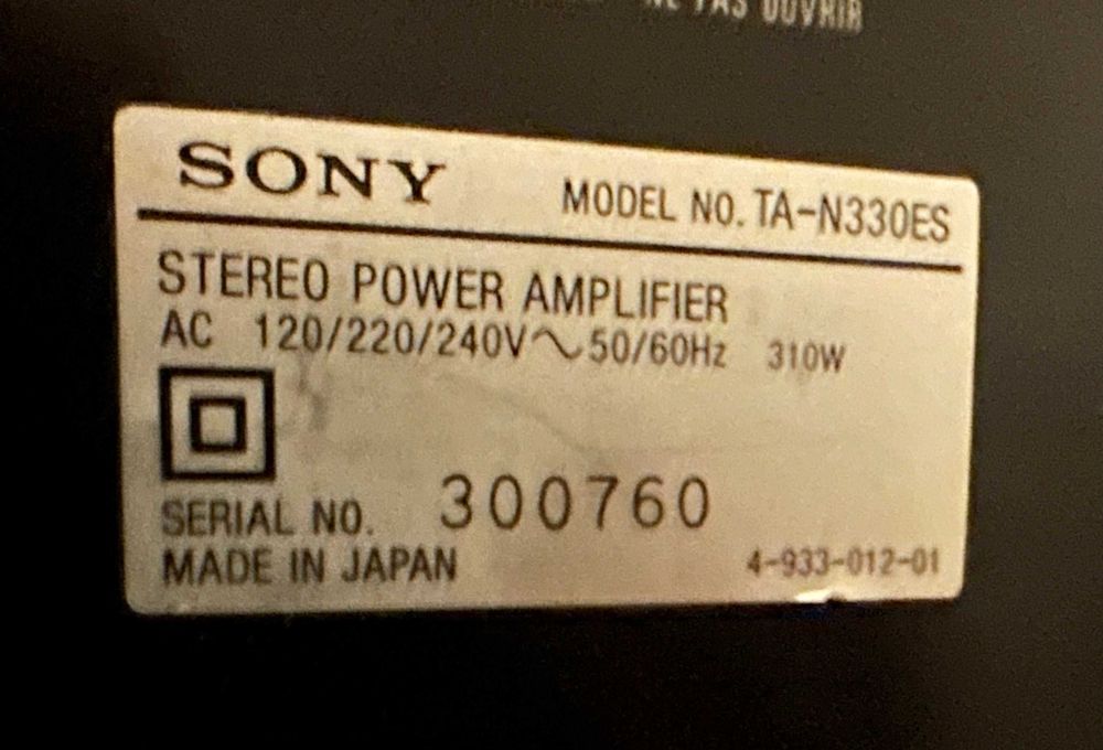 Sony TA-N330ES + TA-E2000ESD - висок клас усилвател и звуков процесор