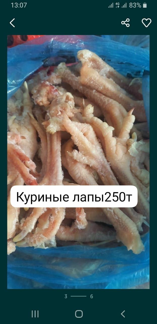 Лёгкое куриные головы лапы грудинка: 150 тг. - Зоотовары Сарань на Olx