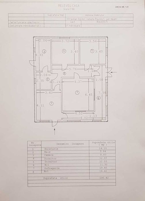 Casa cu teren de vanzare Targu Neamt - Oglinzi