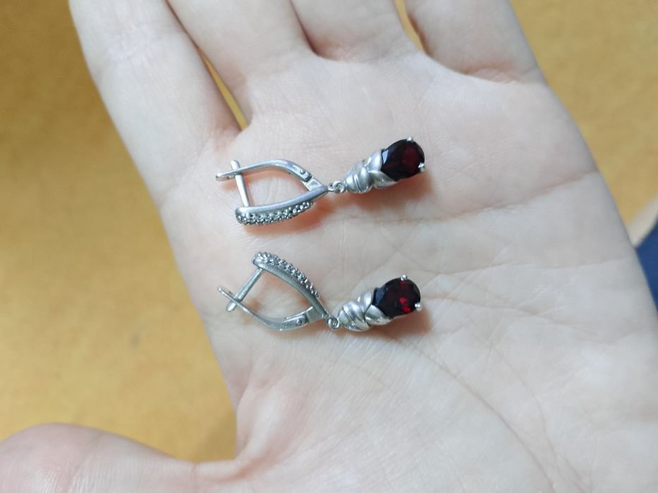 серьги серебро 925