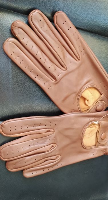 Кожени шофьорски ръкавици