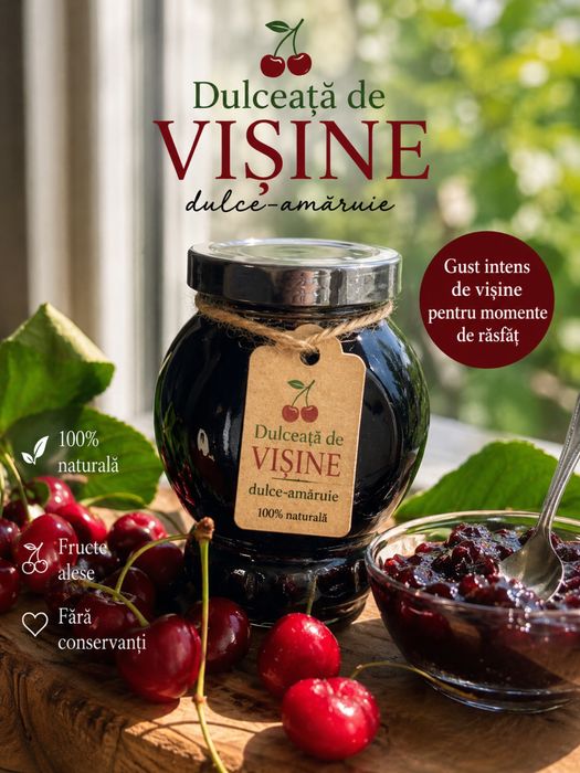 Dulceata de visine,facuta in casa cu dragoste