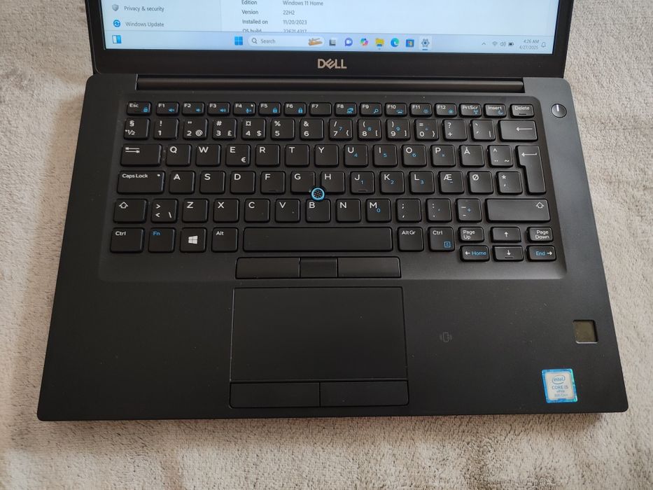 Dell latitude 7490, i5 vpro 8350u, 8gb ram ddr4, 256gb ssd, windows 11