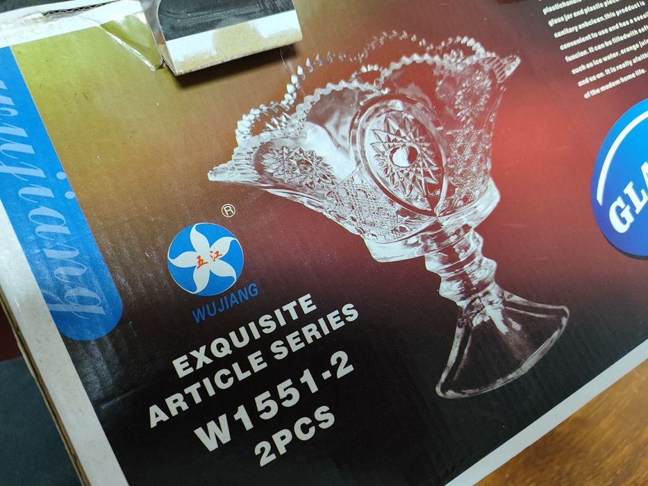 Фруктовницы стеклянные 2 шт