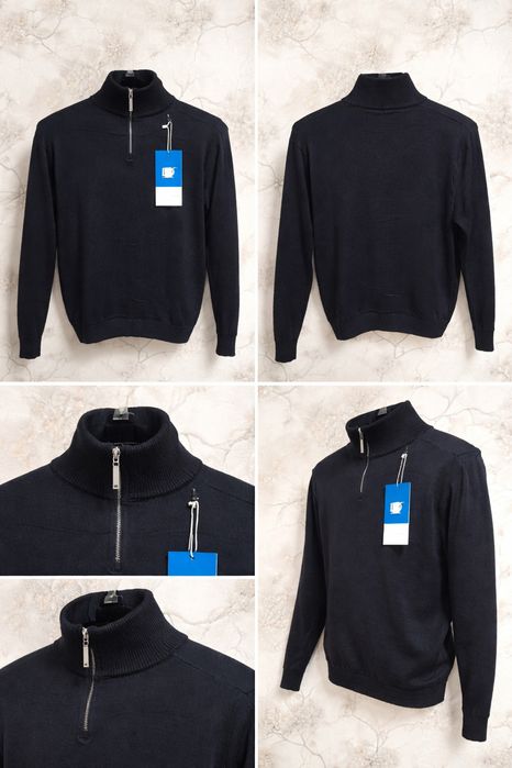 Синий классический полузамок