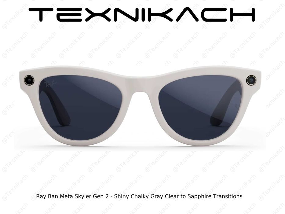 Ray Ban Meta Skyler Gen 2 - Shiny Chalky Gray/Clear to Sapphire!!!