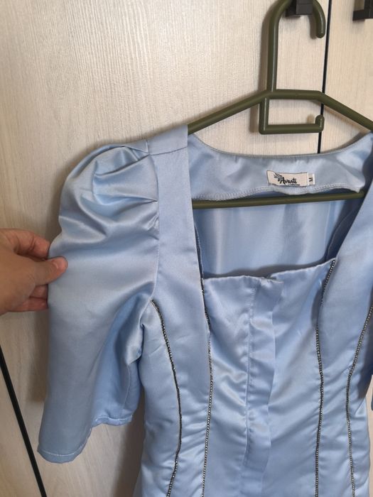 Блузка атлас ручная работа