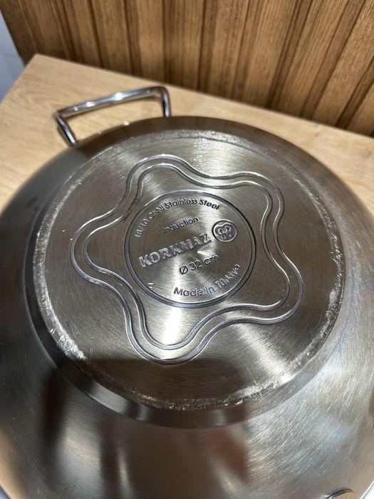 Tigaie Wok, inox, 32cm - Korkmaz
