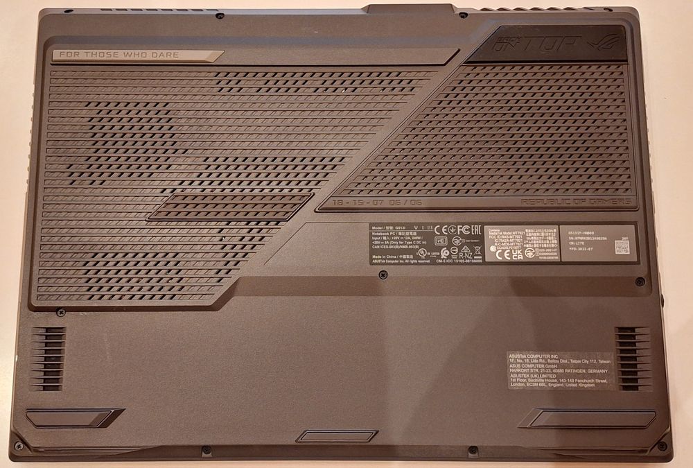 Laptop Gaming ASUS ROG STRIX Ryzen 7 RTX 3060