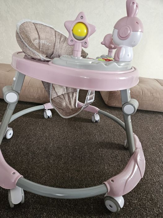 Ходунок детский розовый