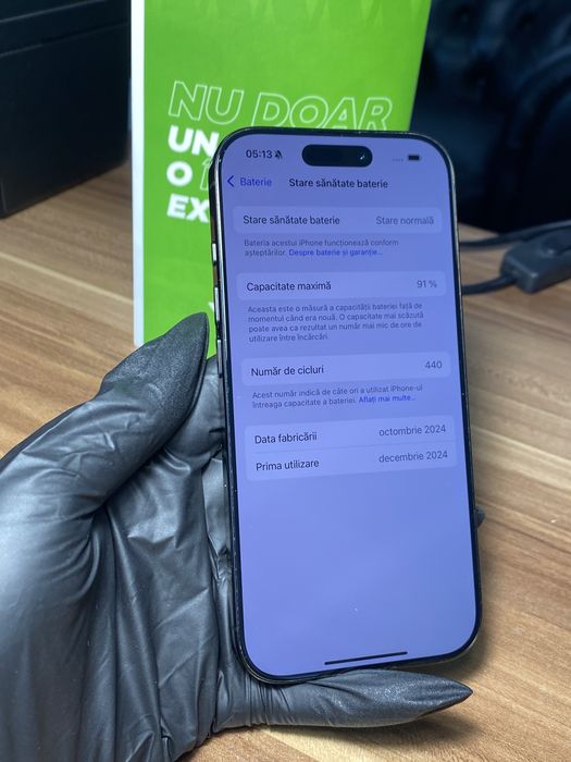 iPhone 16 Pro • 256 GB • Black Titanium