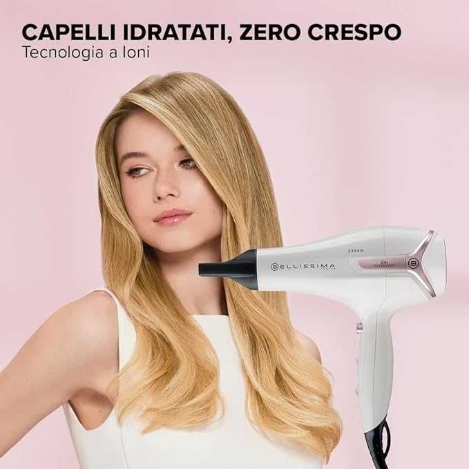 Сешоар Bellissima K9 2600 Light 2300W Бързо Изсушаване , Йонен , Дифузер и четка