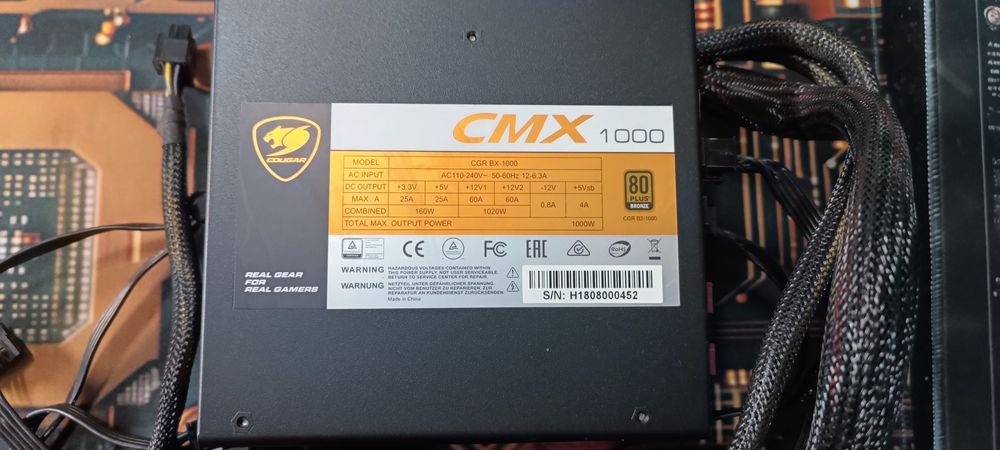 Блок питания 1000W Cougar 80+ Bronze модульный