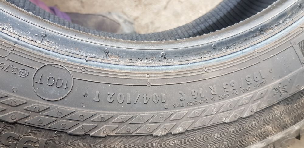 БУСОВИ ВСЕСЕЗОНИ-16цола-195/65-1бр.-90лв."CONTINENTAL "-като нови