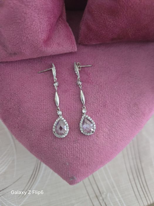 Висящи сребърни обеци