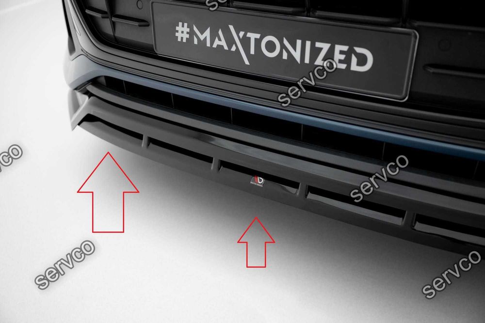 Prelungire bara fata Audi Q8 Mk1 2018-2023 v9 - Maxton Design